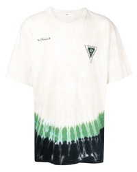 weißes Mit Batikmuster T-Shirt mit einem Rundhalsausschnitt von Toga
