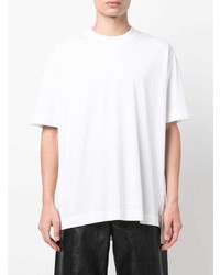 weißes T-Shirt mit einem Rundhalsausschnitt mit Paisley-Muster von Givenchy