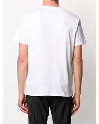 weißes T-Shirt mit einem Rundhalsausschnitt mit Sternenmuster von Just Cavalli