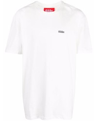 weißes T-Shirt mit einem Rundhalsausschnitt von 032c