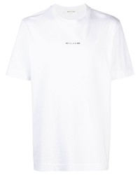 weißes T-Shirt mit einem Rundhalsausschnitt von 1017 Alyx 9Sm