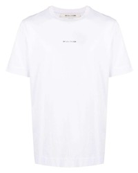 weißes T-Shirt mit einem Rundhalsausschnitt von 1017 Alyx 9Sm