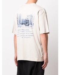 weißes T-Shirt mit einem Rundhalsausschnitt von Song For The Mute