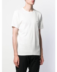 weißes T-Shirt mit einem Rundhalsausschnitt von CP Company