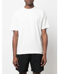 weißes T-Shirt mit einem Rundhalsausschnitt von Stone Island