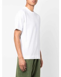 weißes T-Shirt mit einem Rundhalsausschnitt von Stone Island