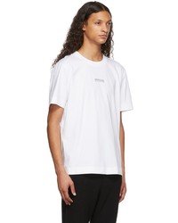 weißes T-Shirt mit einem Rundhalsausschnitt von Moncler Genius