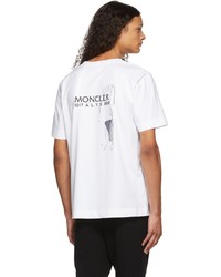 weißes T-Shirt mit einem Rundhalsausschnitt von Moncler Genius