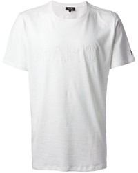 weißes T-Shirt mit einem Rundhalsausschnitt von A.P.C.