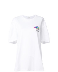 weißes T-Shirt mit einem Rundhalsausschnitt von Aalto