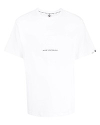 weißes T-Shirt mit einem Rundhalsausschnitt von AAPE BY A BATHING APE