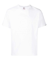 weißes T-Shirt mit einem Rundhalsausschnitt von AAPE BY A BATHING APE