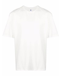 weißes T-Shirt mit einem Rundhalsausschnitt von Ader Error