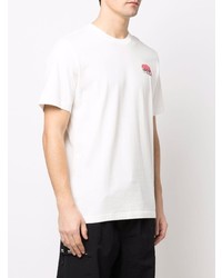 weißes T-Shirt mit einem Rundhalsausschnitt von adidas