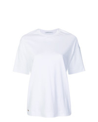 weißes T-Shirt mit einem Rundhalsausschnitt von Agnona