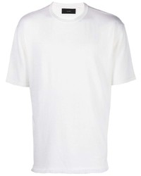 weißes T-Shirt mit einem Rundhalsausschnitt von Alanui