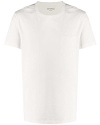 weißes T-Shirt mit einem Rundhalsausschnitt von AllSaints