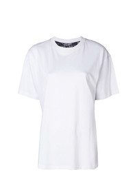 weißes T-Shirt mit einem Rundhalsausschnitt von Almaz