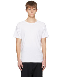 weißes T-Shirt mit einem Rundhalsausschnitt von Alo