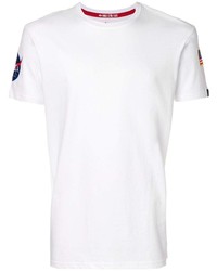 weißes T-Shirt mit einem Rundhalsausschnitt von Alpha Industries