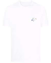 weißes T-Shirt mit einem Rundhalsausschnitt von Altea