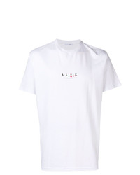 weißes T-Shirt mit einem Rundhalsausschnitt von Alyx