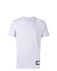 weißes T-Shirt mit einem Rundhalsausschnitt von AMI Alexandre Mattiussi