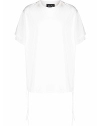 weißes T-Shirt mit einem Rundhalsausschnitt von Andrea Ya'aqov