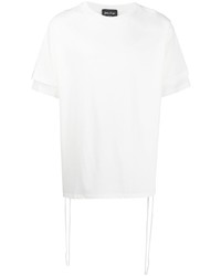 weißes T-Shirt mit einem Rundhalsausschnitt von Andrea Ya'aqov