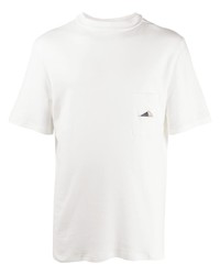 weißes T-Shirt mit einem Rundhalsausschnitt von Anglozine
