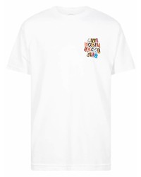 weißes T-Shirt mit einem Rundhalsausschnitt von Anti Social Social Club