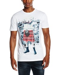 weißes T-Shirt mit einem Rundhalsausschnitt von Antony Morato