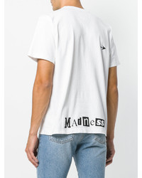 weißes T-Shirt mit einem Rundhalsausschnitt von Sacai