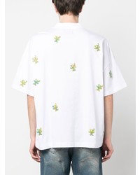 weißes T-Shirt mit einem Rundhalsausschnitt von Bonsai