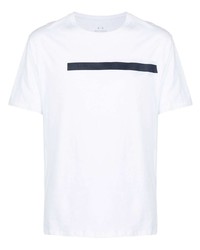 weißes T-Shirt mit einem Rundhalsausschnitt von Armani Exchange