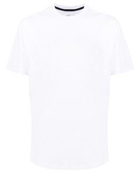 weißes T-Shirt mit einem Rundhalsausschnitt von Armani Exchange