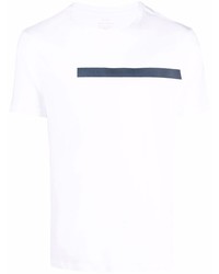 weißes T-Shirt mit einem Rundhalsausschnitt von Armani Exchange