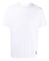 weißes T-Shirt mit einem Rundhalsausschnitt von Armani Exchange