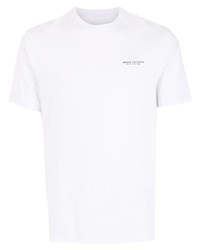 weißes T-Shirt mit einem Rundhalsausschnitt von Armani Exchange