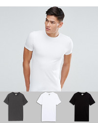 weißes T-Shirt mit einem Rundhalsausschnitt von ASOS DESIGN