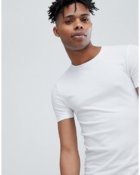 weißes T-Shirt mit einem Rundhalsausschnitt von ASOS DESIGN