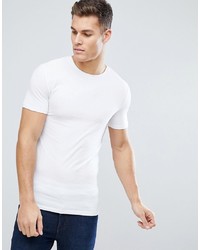 weißes T-Shirt mit einem Rundhalsausschnitt von ASOS DESIGN