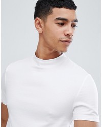 weißes T-Shirt mit einem Rundhalsausschnitt von ASOS DESIGN