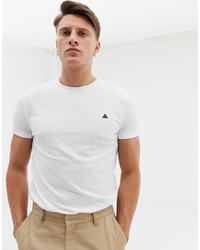 weißes T-Shirt mit einem Rundhalsausschnitt von ASOS DESIGN