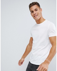 weißes T-Shirt mit einem Rundhalsausschnitt von ASOS DESIGN