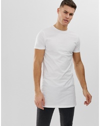 weißes T-Shirt mit einem Rundhalsausschnitt von ASOS DESIGN