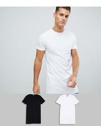 weißes T-Shirt mit einem Rundhalsausschnitt von ASOS DESIGN