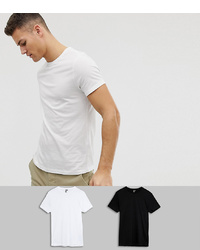 weißes T-Shirt mit einem Rundhalsausschnitt von ASOS DESIGN