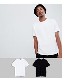 weißes T-Shirt mit einem Rundhalsausschnitt von ASOS DESIGN