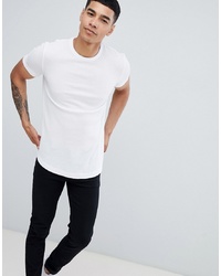 weißes T-Shirt mit einem Rundhalsausschnitt von ASOS DESIGN